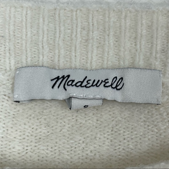 MADEWELL Tier Sleeve Pullover Sweater in Ivory - Picture 4 of 7